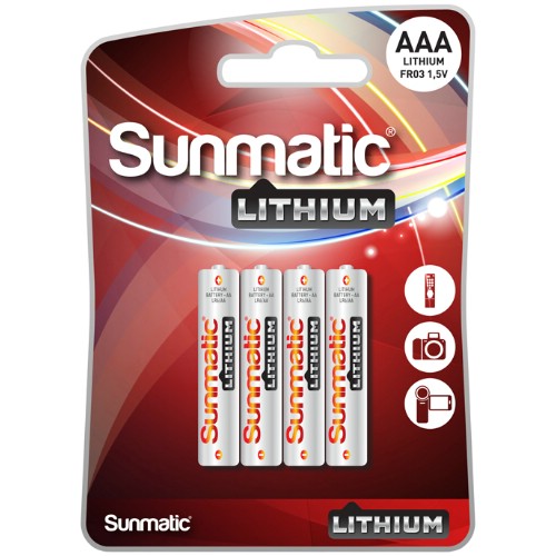Lithiumbatteri GP<br />Sunmatic 1,5 V