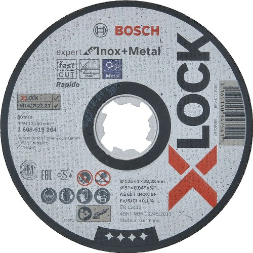 Kapskiva BOSCH Expert for Inox + Metal Typ 41 X-Lock