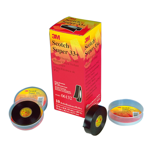 ELTEJP 19MMX20M PVC SVART